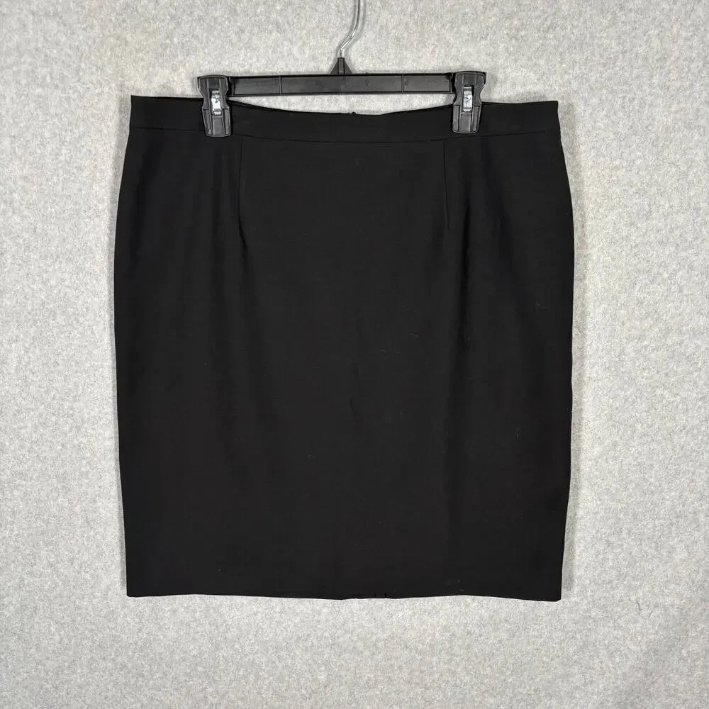 Karen Kane Skirt 12 Black‎ Mini Pencil Career Office Capsule Lace Trim Classic